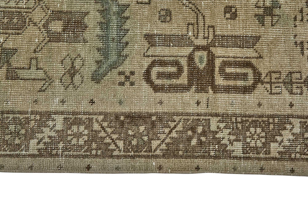 Beige vintage Persian rug 51033, 0.96 x 3.65 metres – photograph 8