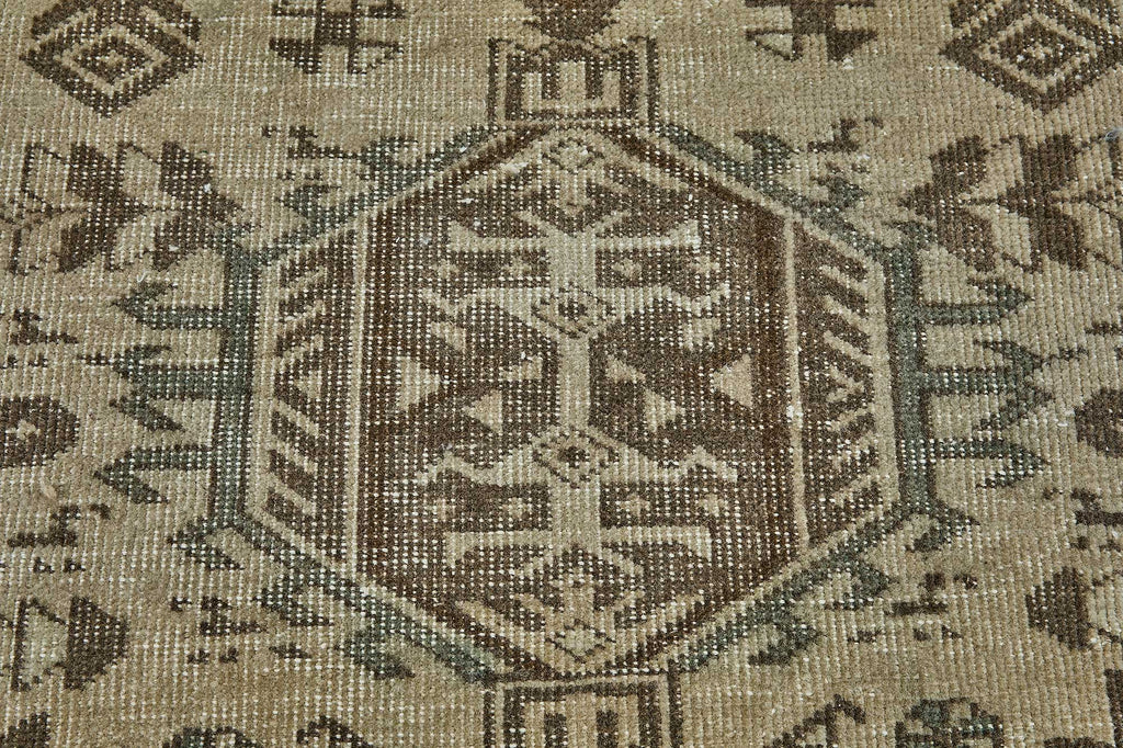 Beige vintage Persian rug 51033, 0.96 x 3.65 metres – photograph 10