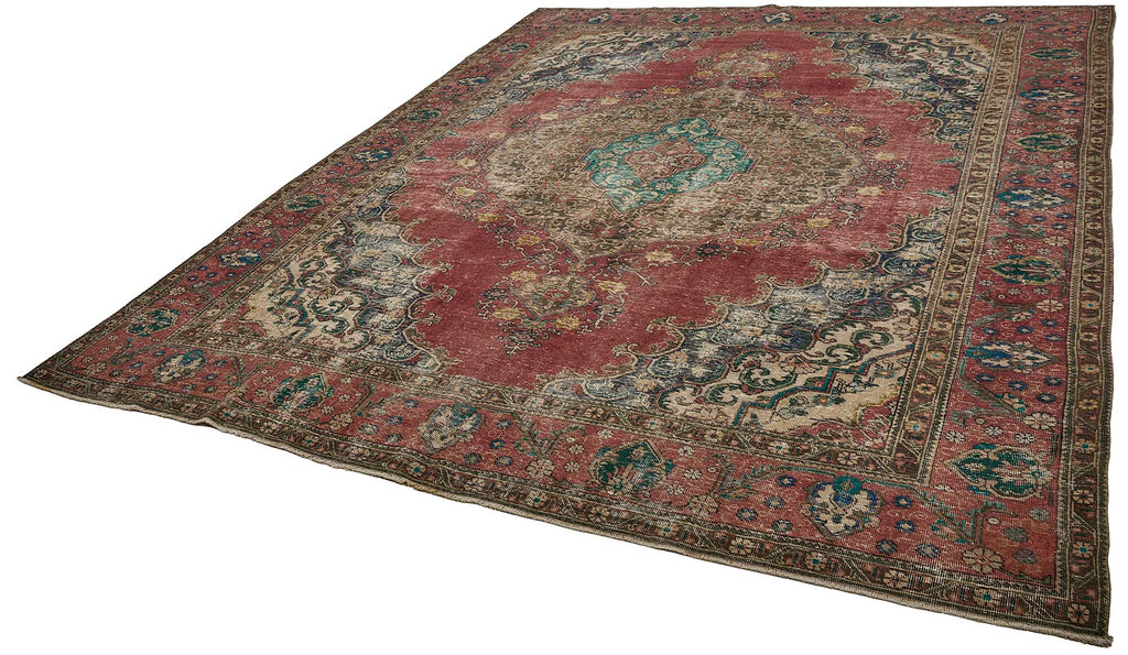 Beige vintage Persian rug 51034, 3.00 x 3.91 metres – photograph 3
