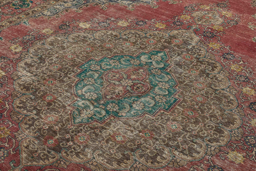 Beige vintage Persian rug 51034, 3.00 x 3.91 metres – photograph 5