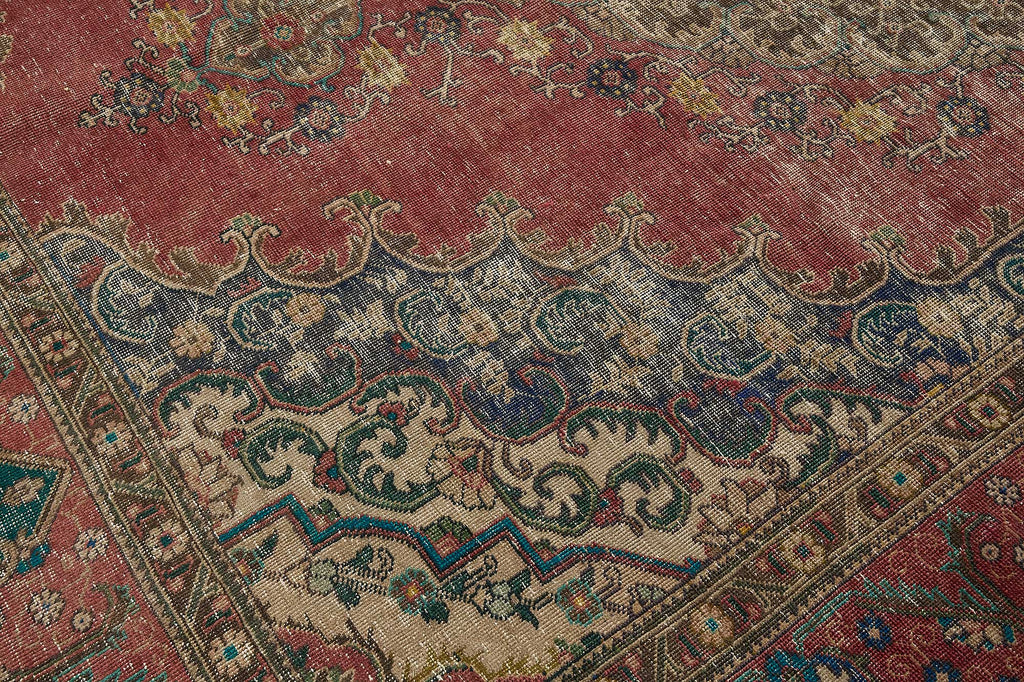 Beige vintage Persian rug 51034, 3.00 x 3.91 metres – photograph 9
