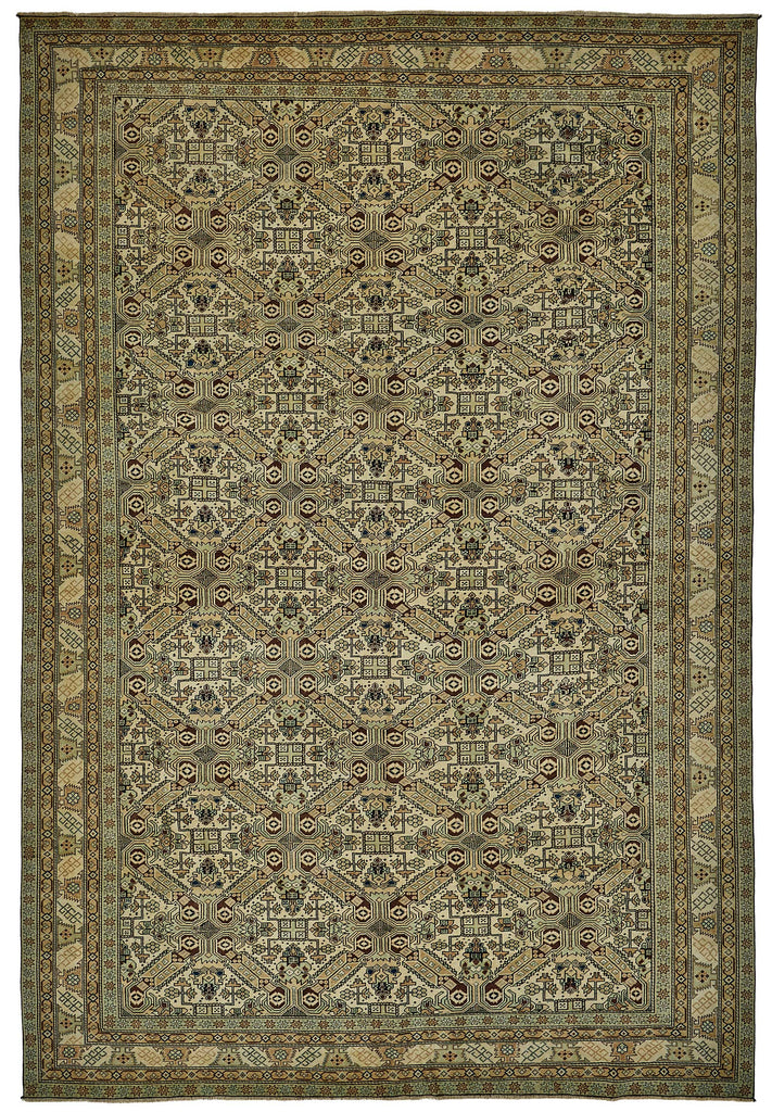 Beige vintage Persian rug 51035, 2.59 x 3.74 metres – full rug
