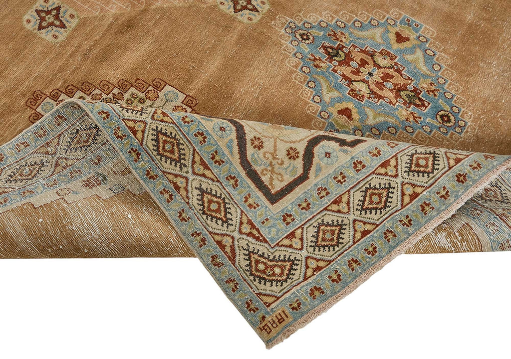 Beige vintage Persian rug 51036, 2.41 x 4.17 metres – photograph 6