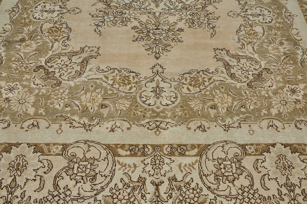 Beige vintage Persian rug 51037, 2.90 x 3.71 metres – photograph 10