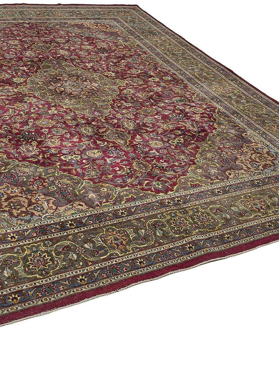 Vintage Persian Rug – Beige, 297 × 396 cm | 51041