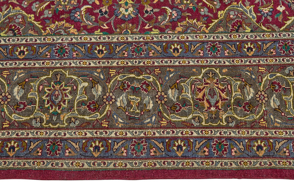 Beige vintage Persian rug 51041, 2.97 x 3.96 metres – photograph 8