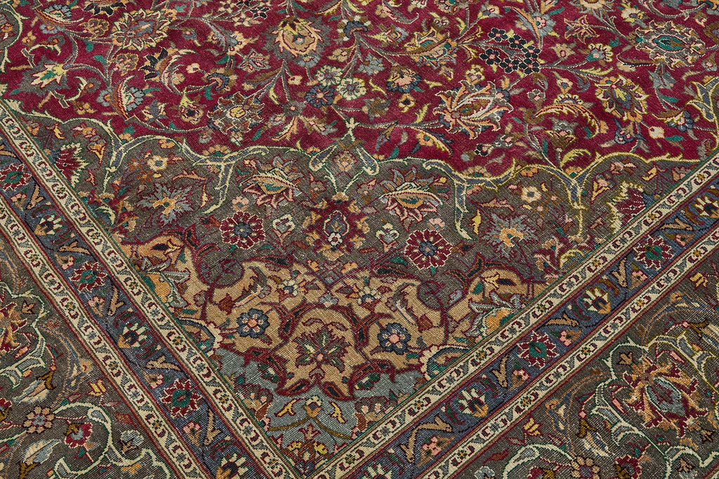 Beige vintage Persian rug 51041, 2.97 x 3.96 metres – photograph 9