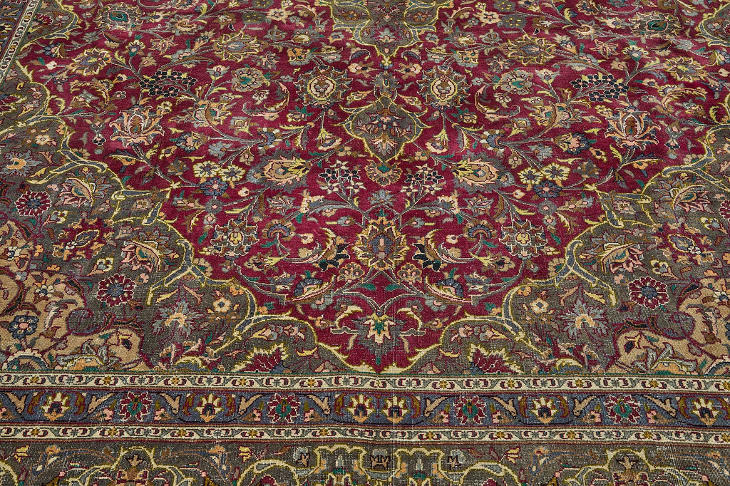 Beige vintage Persian rug 51041, 2.97 x 3.96 metres – photograph 10