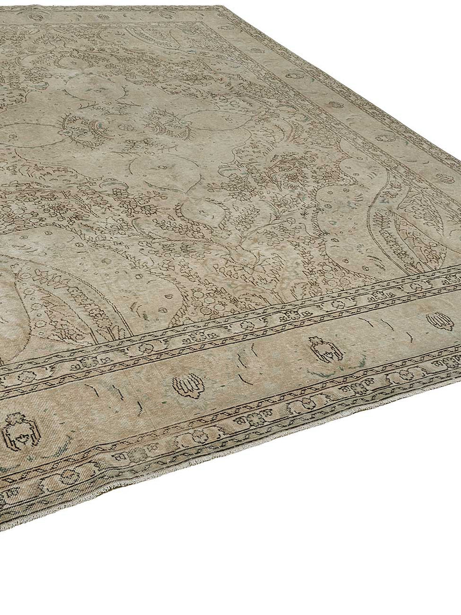Vintage Persian Rug – Beige, 296 × 385 cm | 51042