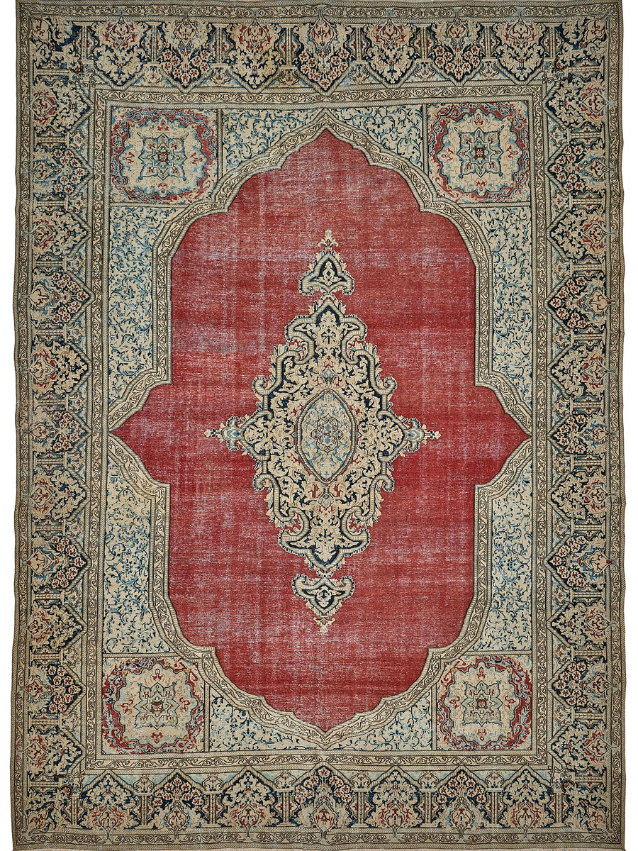 Vintage Persian Rug – Beige, 259 × 363 cm | 51045