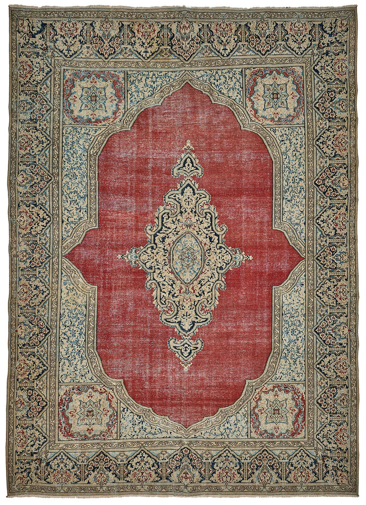 Beige vintage Persian rug 51045, 2.59 x 3.63 metres – full rug