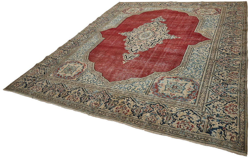 Beige vintage Persian rug 51045, 2.59 x 3.63 metres – photograph 3