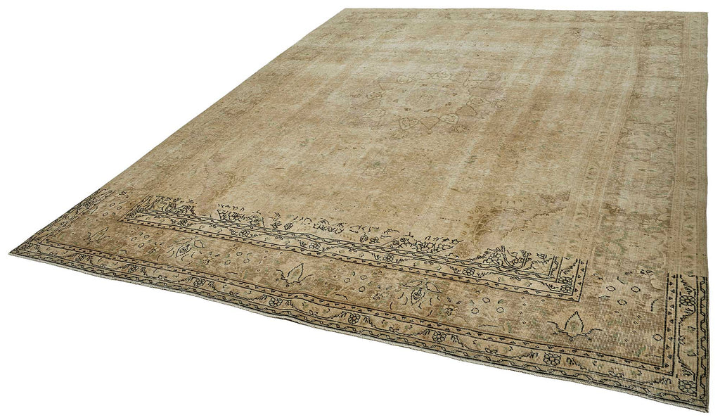 Beige vintage Persian rug 51046, 2.95 x 3.82 metres – photograph 3
