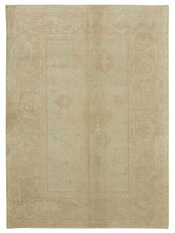 Beige Oushak rug 33312