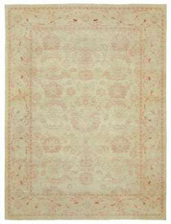 Beige Oushak rug 33305