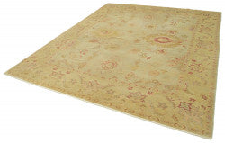 Beige Oushak rug 33304