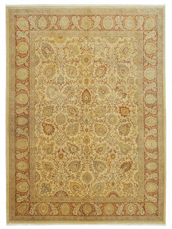 Yellow Oushak rug 33359