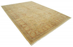 Yellow Oushak rug 33359