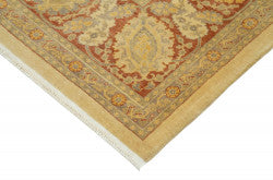 Yellow Oushak rug 33359
