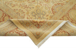 Yellow Oushak rug 33359