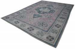 Purple Oushak rug 33345
