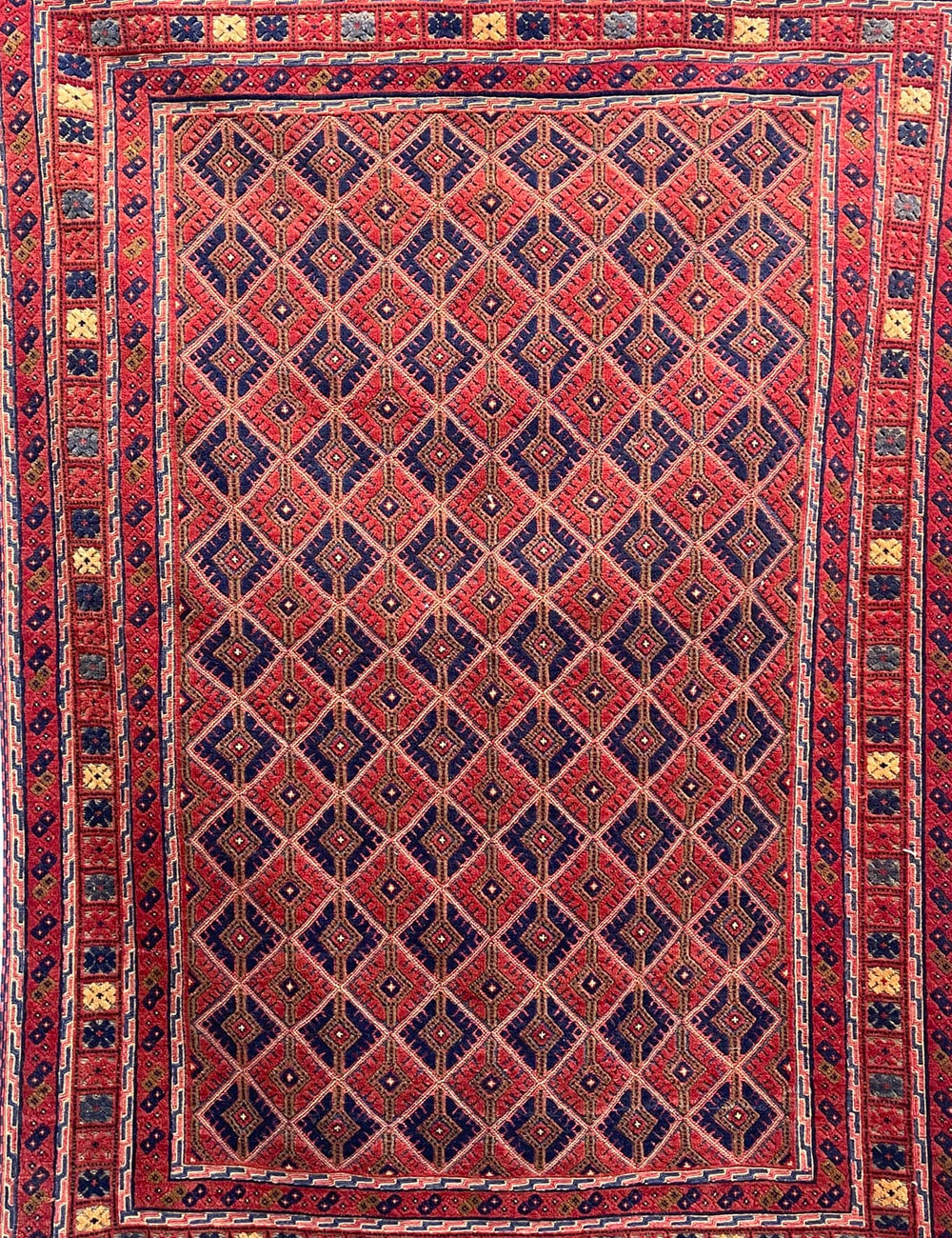 HANDMADE AFGHAN MUSHWANI KILIM | 188 X 152 CM |