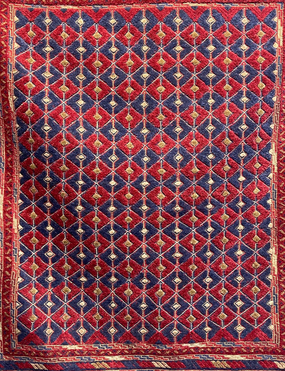 HANDMADE AFGHAN MUSHWANI KILIM | 188 X 152 CM |