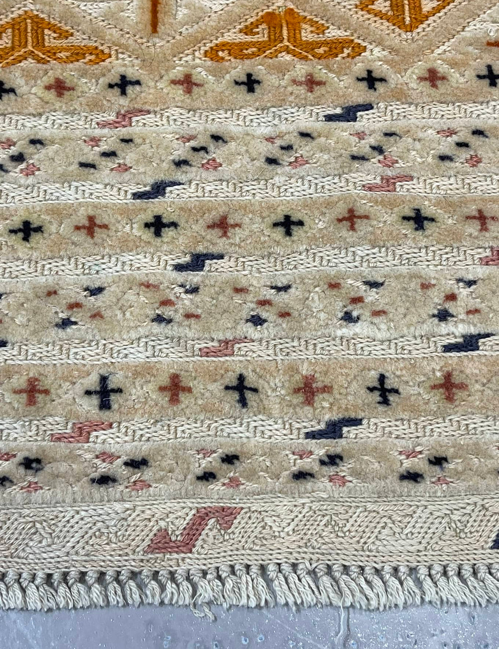 HANDMADE AFGHAN MUSHWANI KILIM | 190 X 152 CM |
