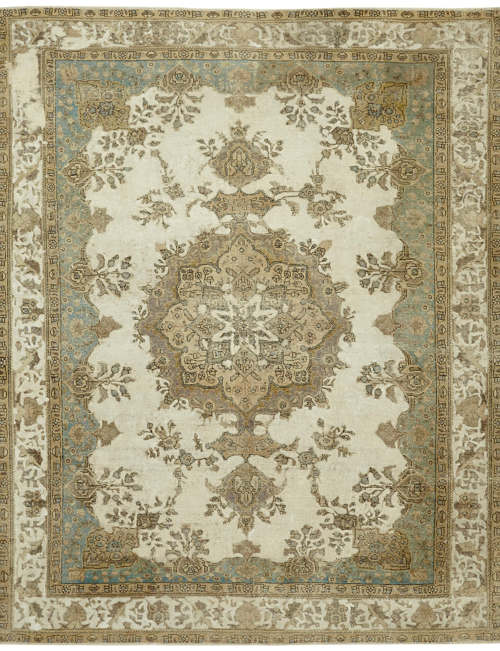 Elysian Serenity Vintage Persian Rug - 3.04 x 3.77