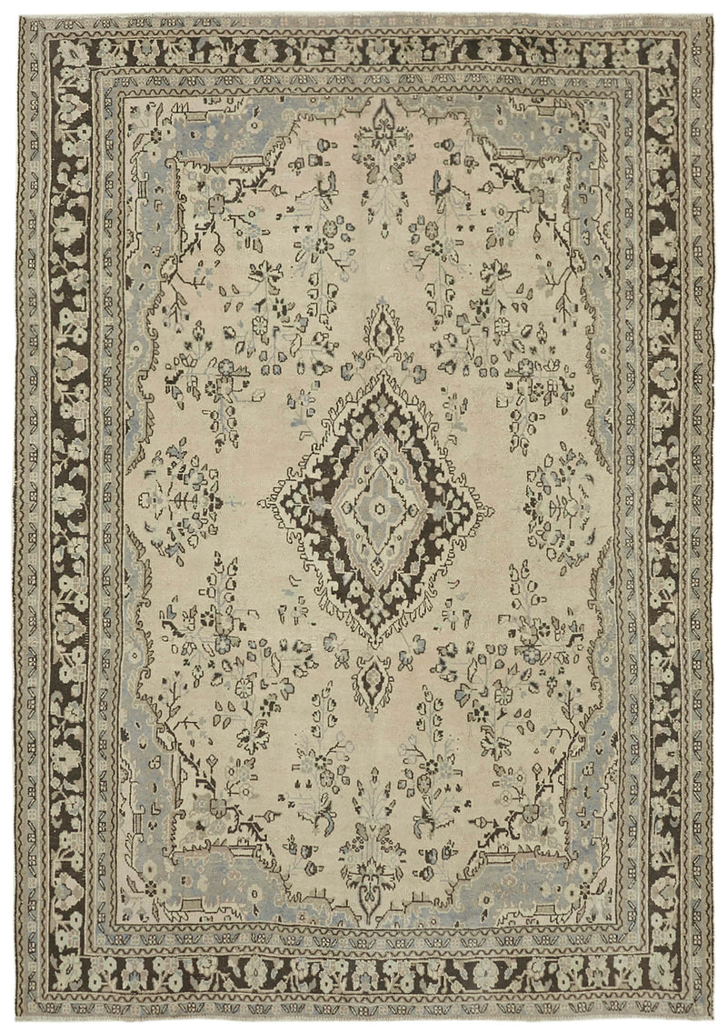 Luna Tranquil Tones Vintage Persian Rug - 2.46 x 3.46 - SamaRugs