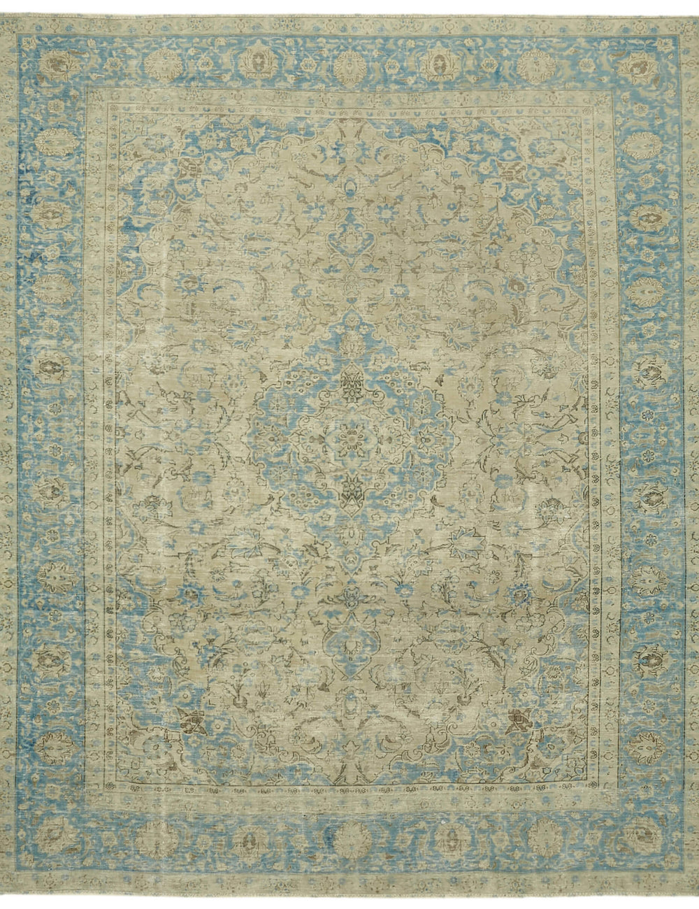 Nebula Serenade Vintage Persian Rug - 3.14 x 3.87