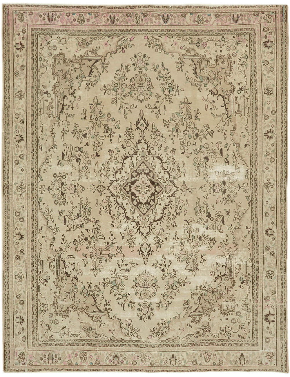 Seraphim Echoes Vintage Persian Rug - 3.15 x 3.94