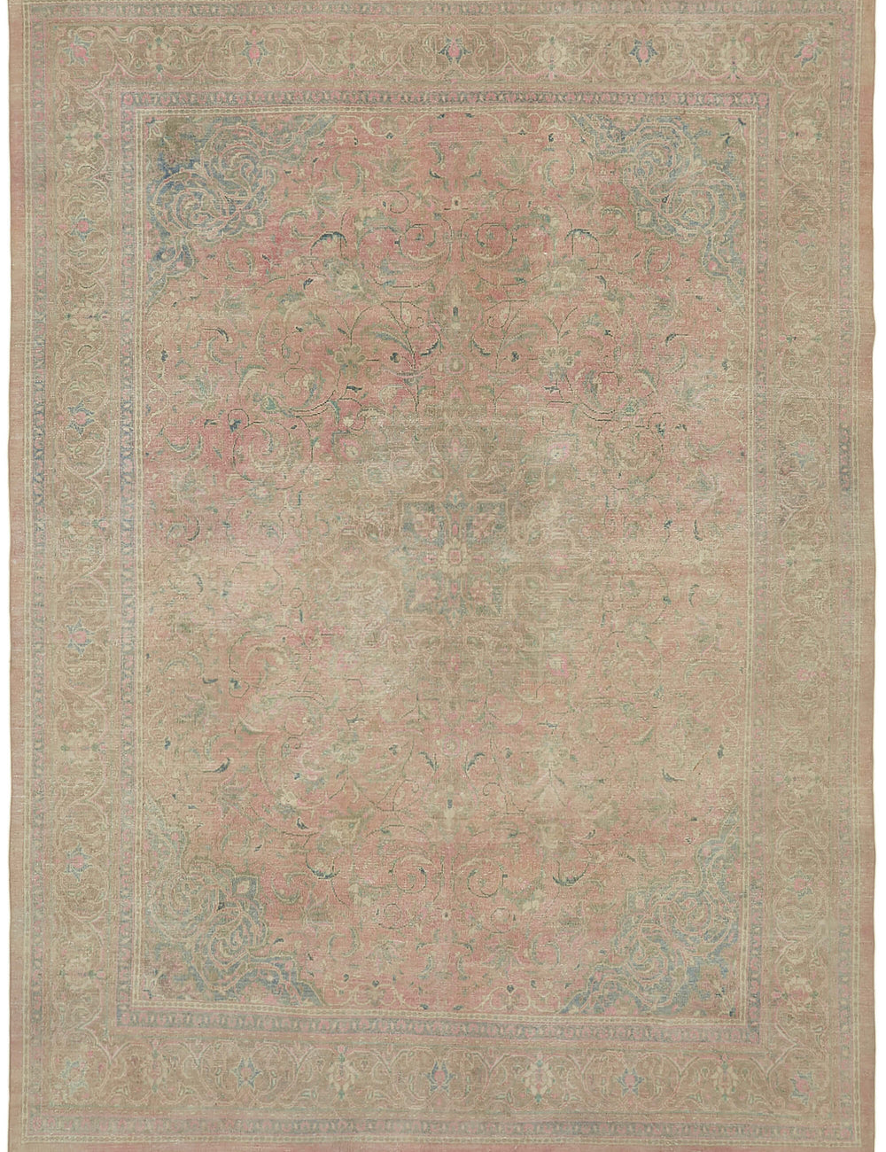 Lyrical Tranquility Vintage Persian Rug - 3.01 x 3.97