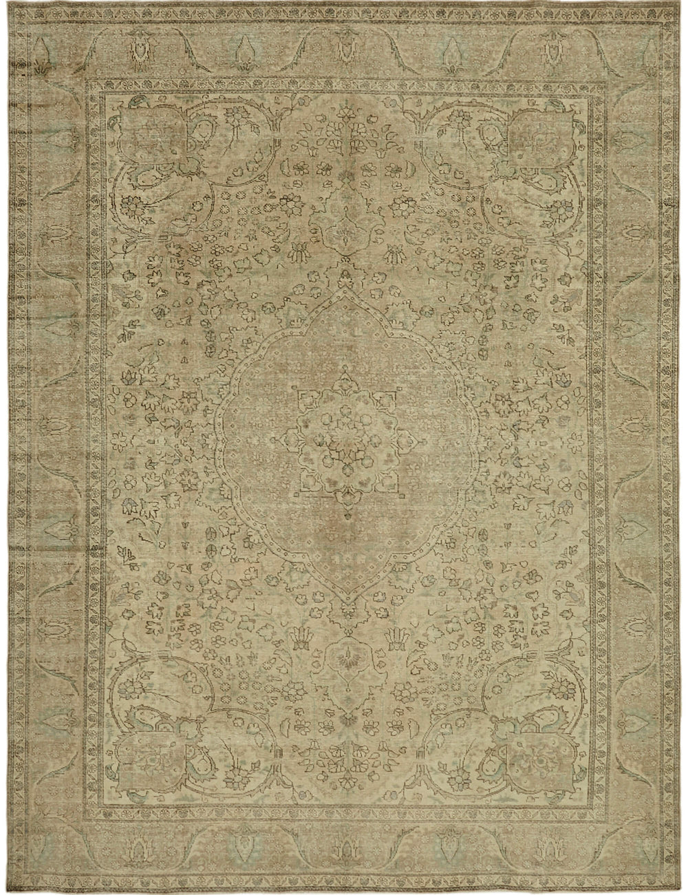 Celestial Cadence Vintage Persian Rug - 3.01 x 3.95