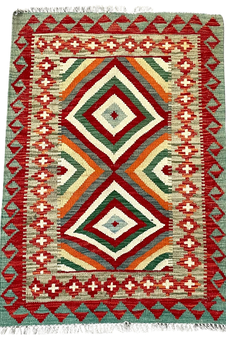 Handmade Afghan Maimana Kilim Rug 
