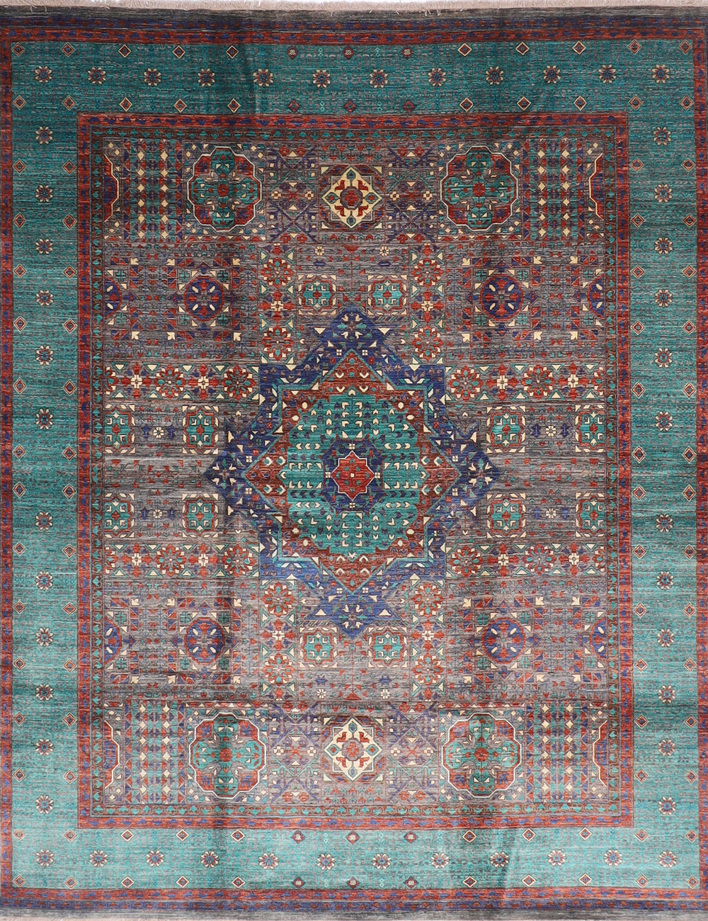 High Quality  Mamluk Afghan Area Hand knotted Rug, 8'2x9'6