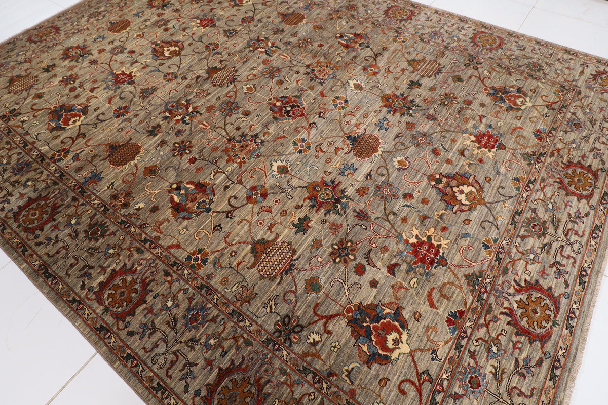 Handmade Suzani rug 9'2x11'11