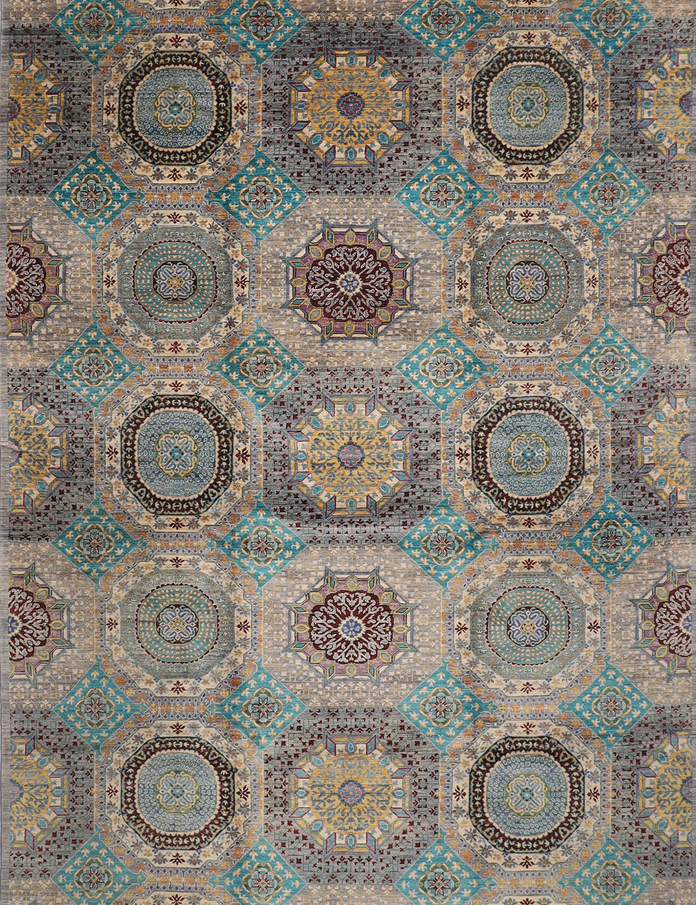 Fine woven Mamluk rug 8'5x11'6 ft  255x348 cm