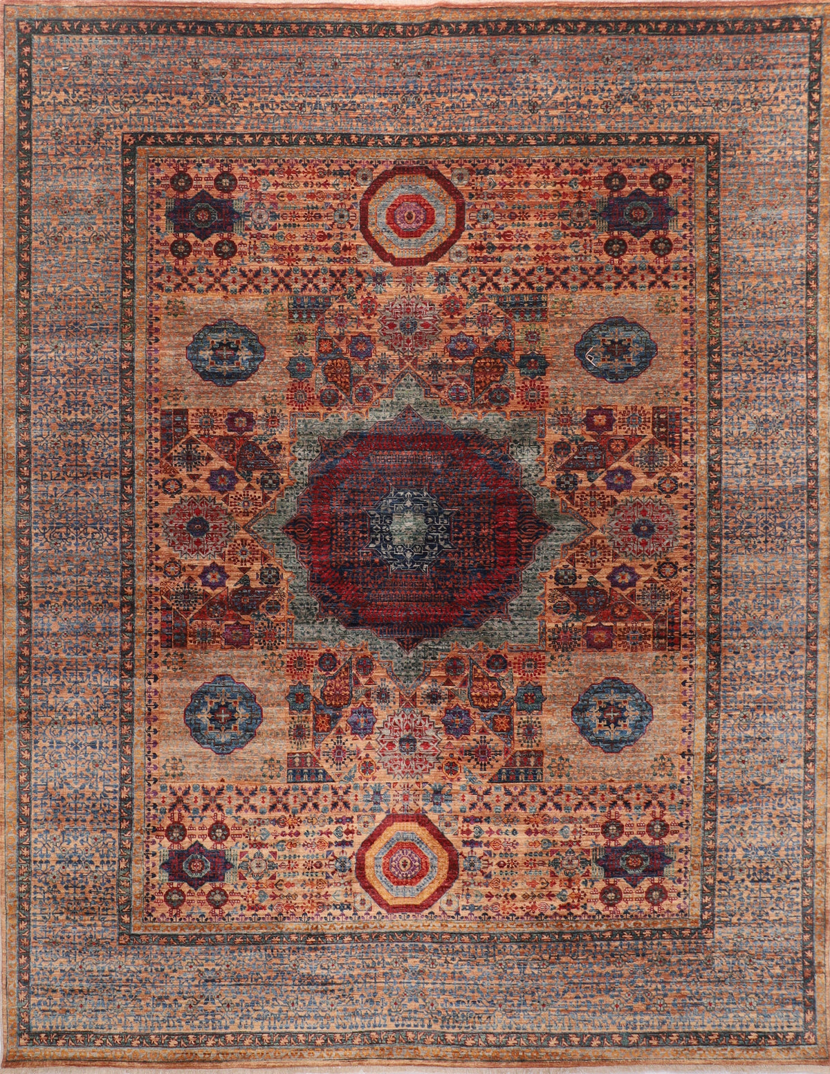Extremely fine woven Mamluki rug 8'3x10
