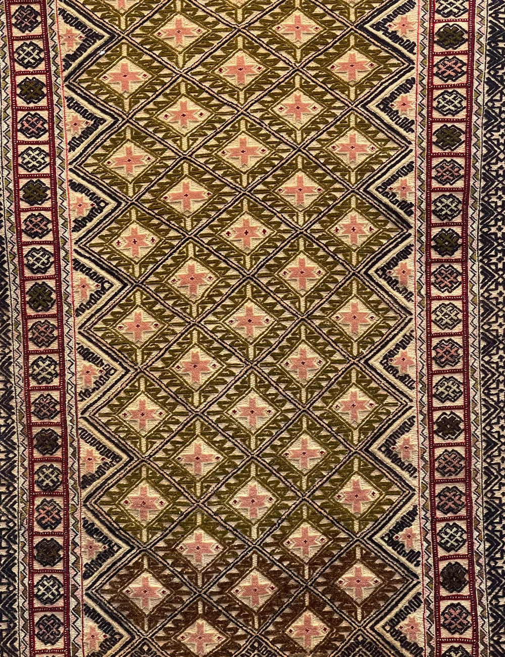 HANDMADE AFGHAN MUSHWANI KILIM | 185 X 144 CM |