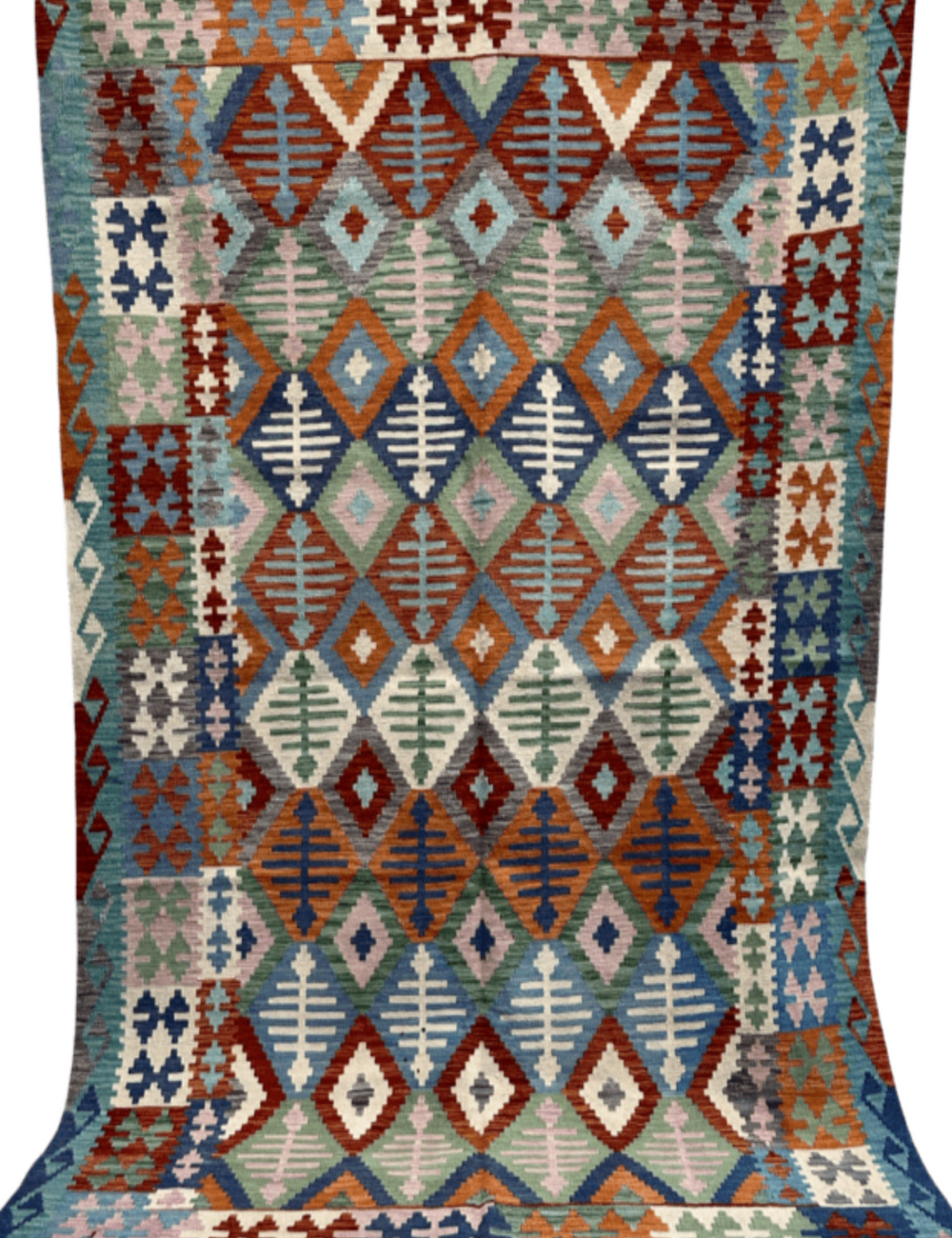 HANDMADE AFGHAN MAIMANA KILIM | 301 X 204 CM |