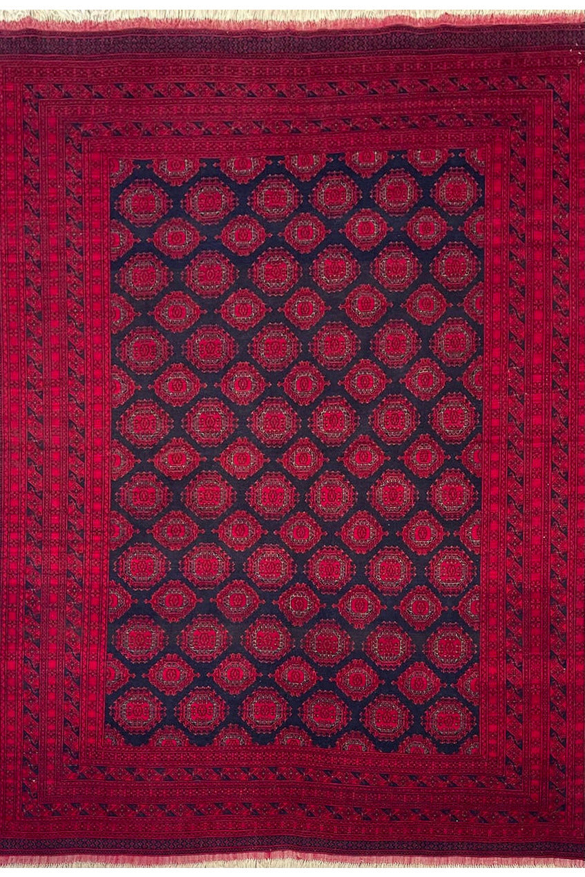 Princess Bukhara - extremely fine Afghan Rug 290x200cm