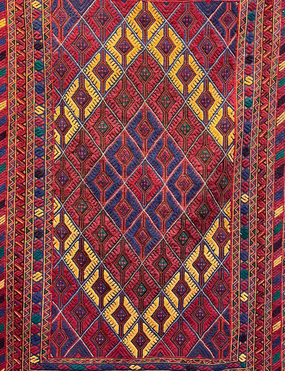 HANDMADE AFGHAN MUSHWANI KILIM | 177 X 152 CM |