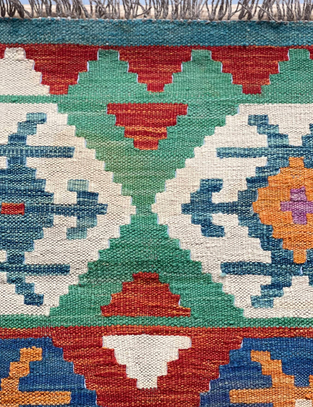 HANDMADE AFGHAN MAIMANA KILIM | 245 X 179 CM |