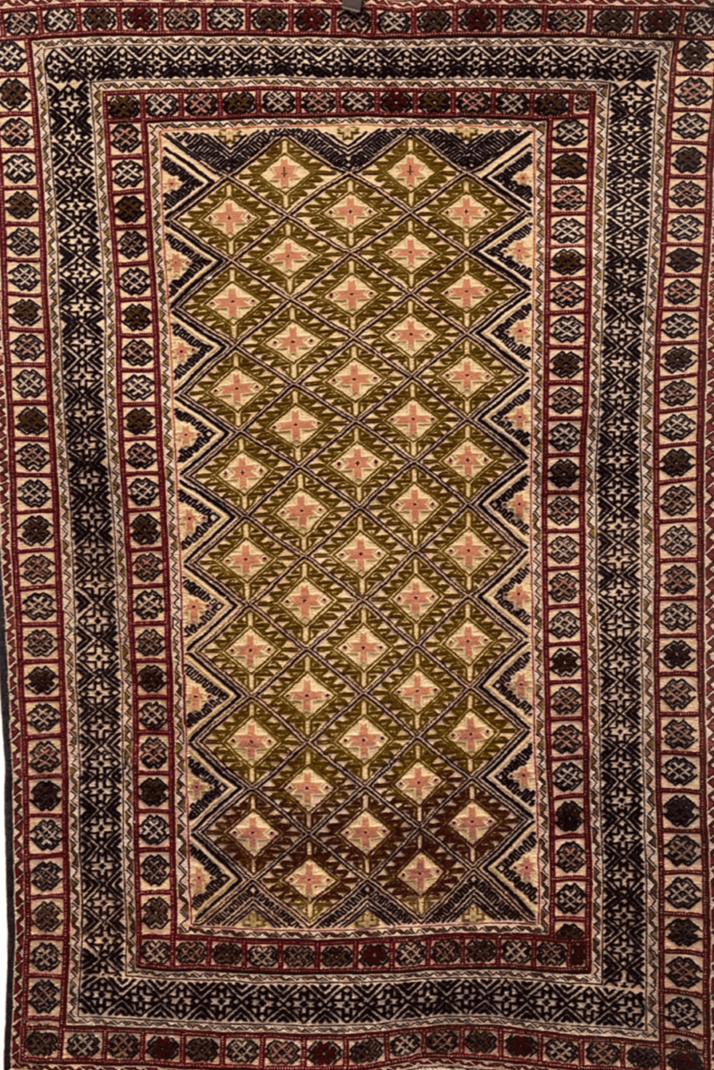 HANDMADE AFGHAN MUSHWANI KILIM | 185 X 144 CM | - SamaRugs