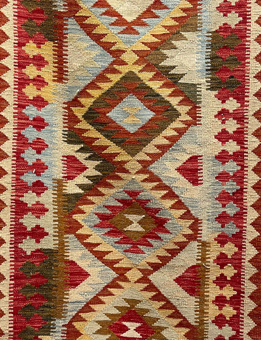 HANDMADE AFGHAN MAIMANA KILIM | 293 X 88 CM |