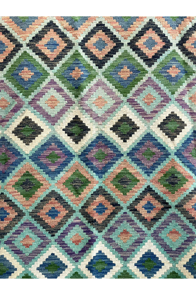 HANDMADE AFGHAN MAIMANA KILIM | 302 X 205 CM | - SamaRugs