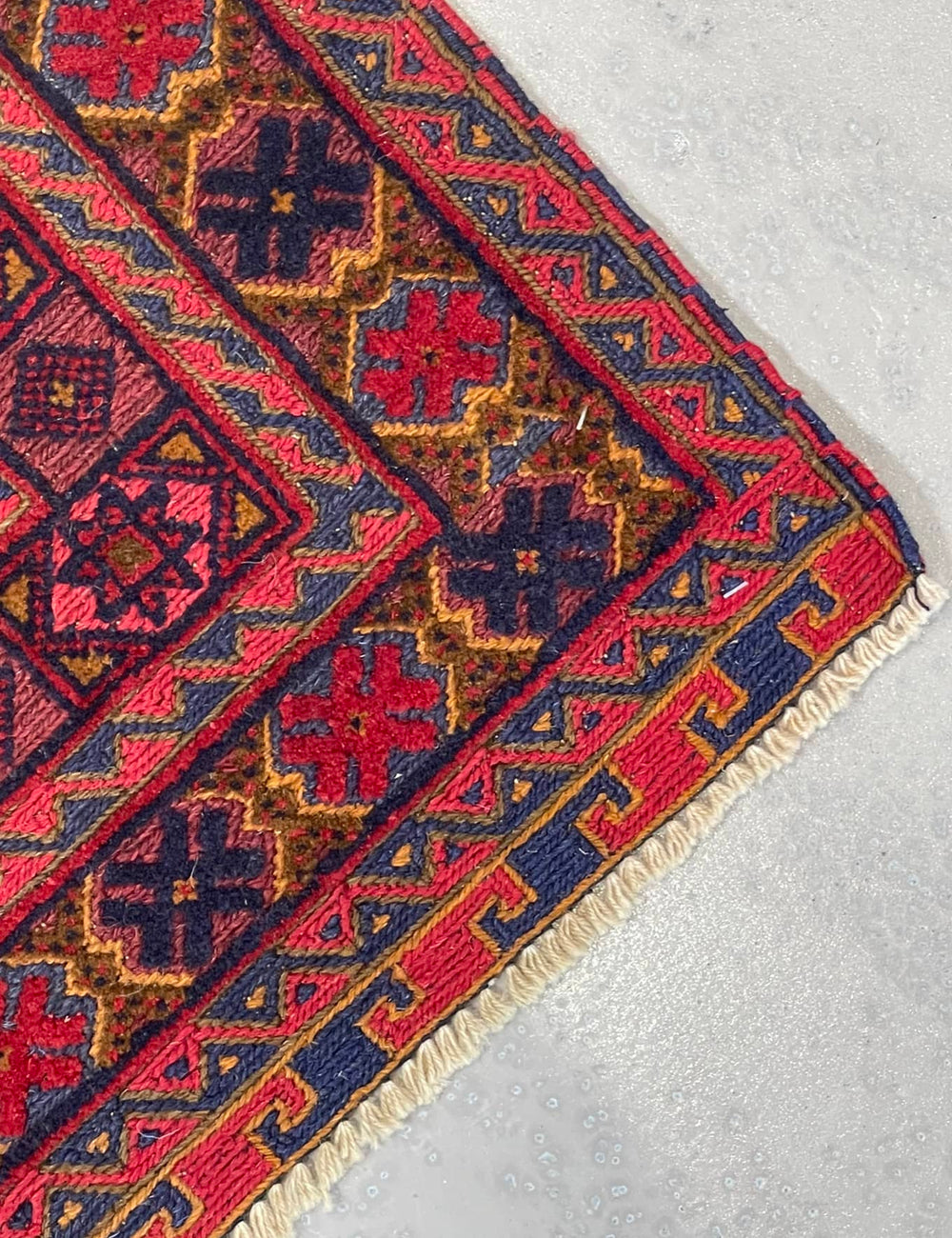 HANDMADE AFGHAN MUSHWANI KILIM | 188 X 152 CM |
