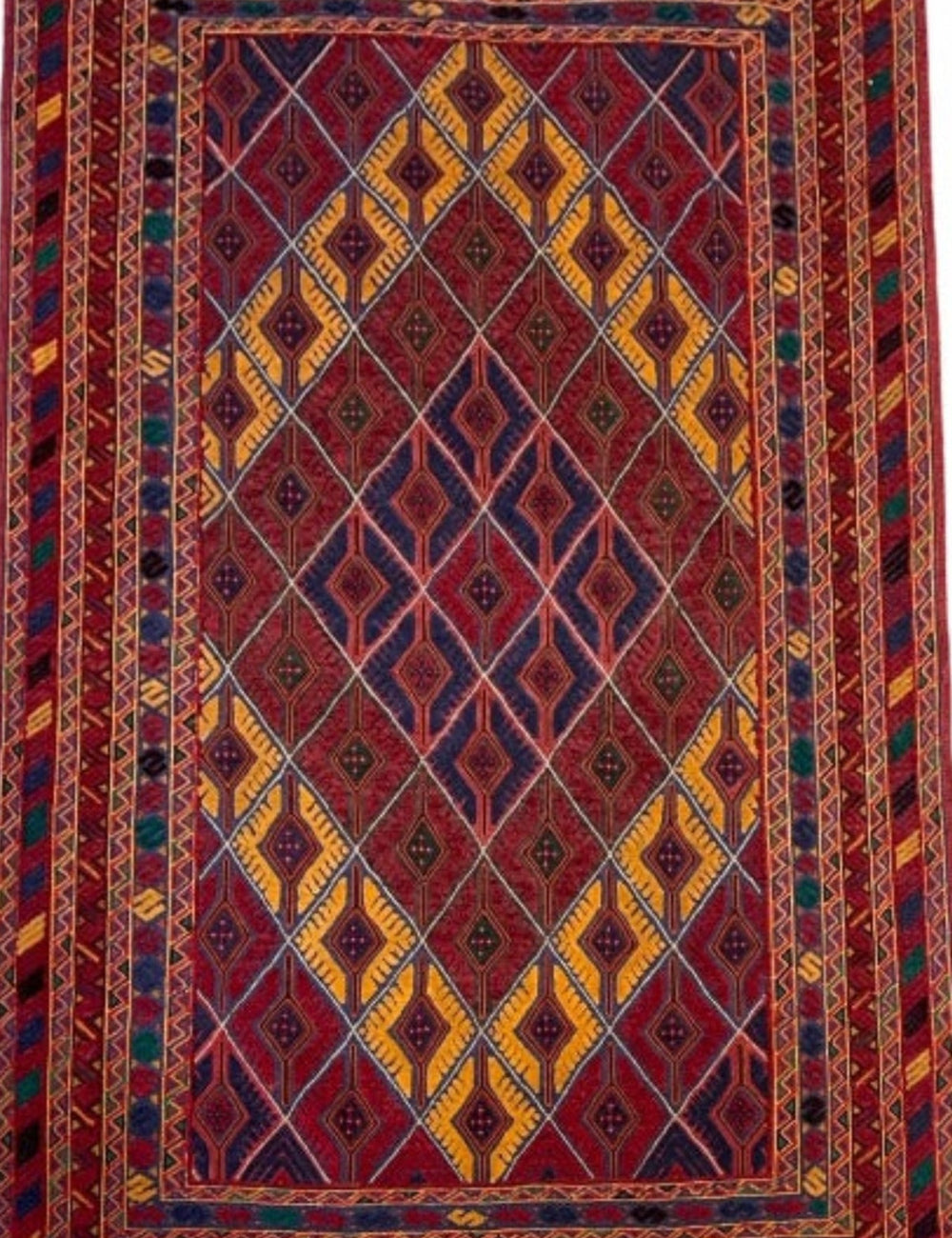 HANDMADE AFGHAN MUSHWANI KILIM | 177 X 152 CM |